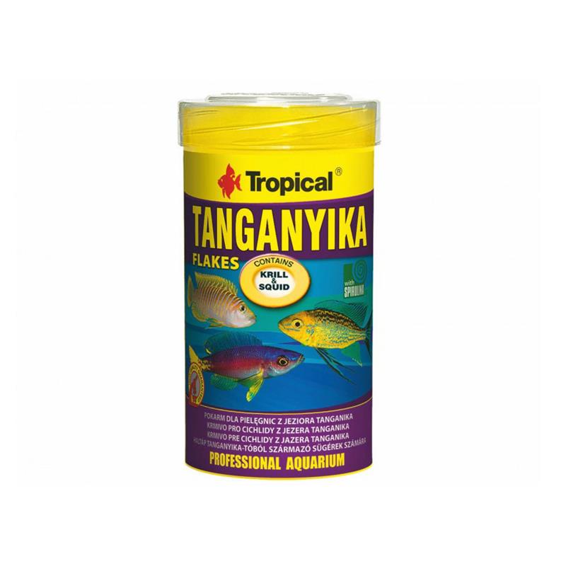 Hrana cichlide africane Tropical Tanganyika fulgi 250ml - imagine 3